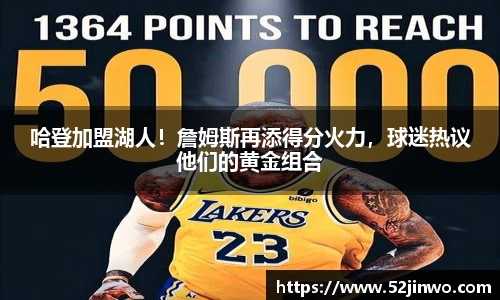 哈登加盟湖人！詹姆斯再添得分火力，球迷热议他们的黄金组合